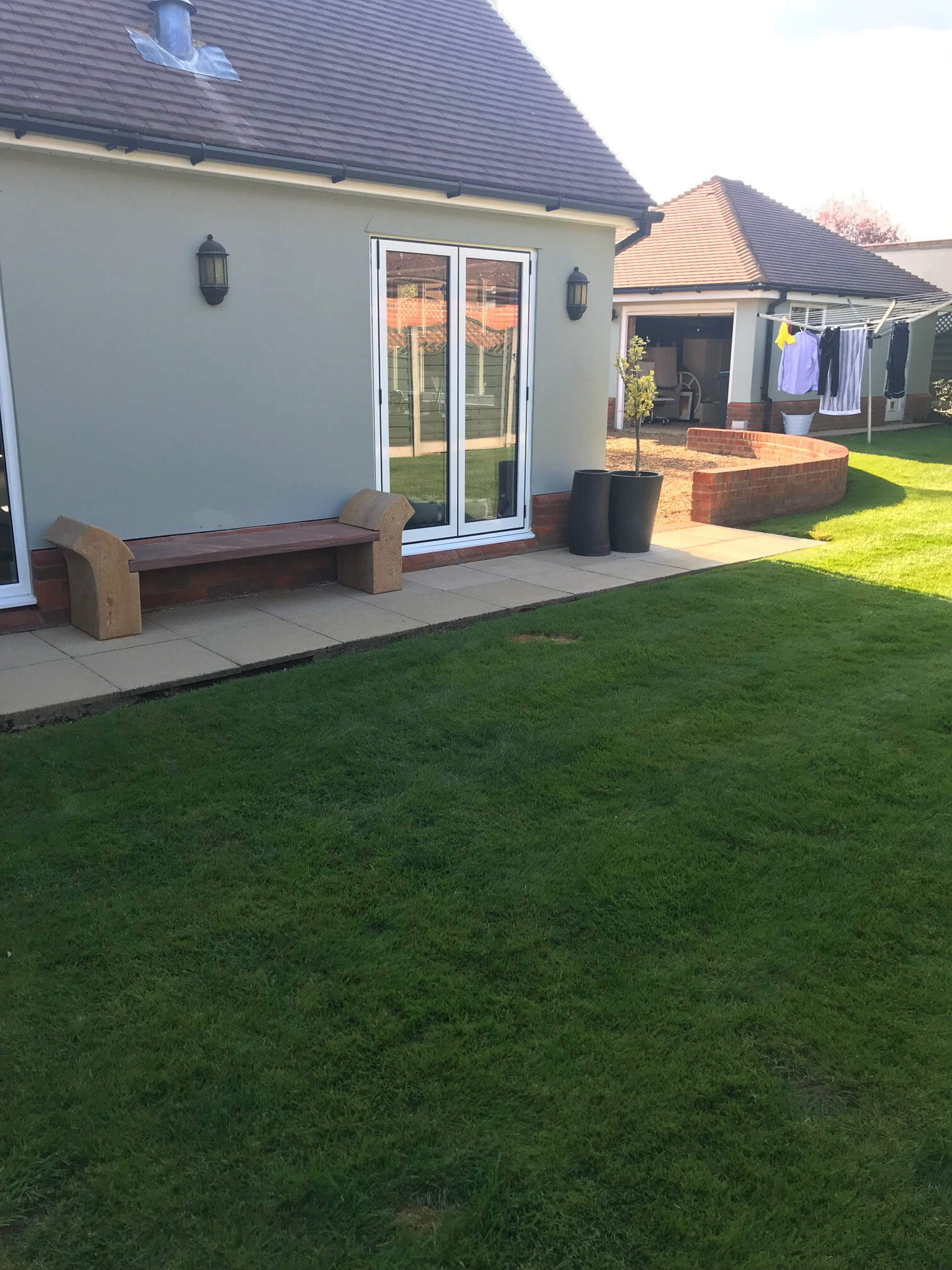 Datchworth Patio before 2 - Hertfordshire Driveways